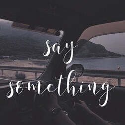 say something